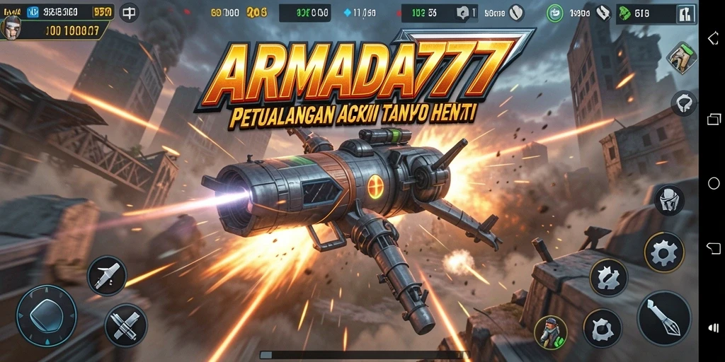 Tampilan menegangkan dari gameplay <strong>ARMADA777</strong> yang seru dan penuh aksi.