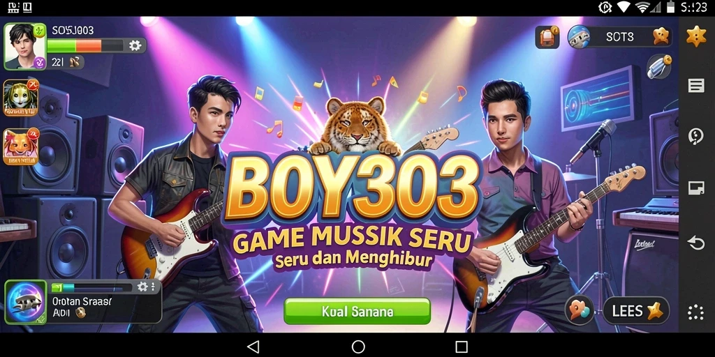 Tampilan utama gameplay BOY303 dengan antarmuka yang menarik.