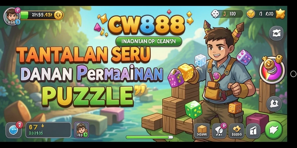 Tampilan screenshot CW8888 menampilkan gameplay Puzzle yang menarik.