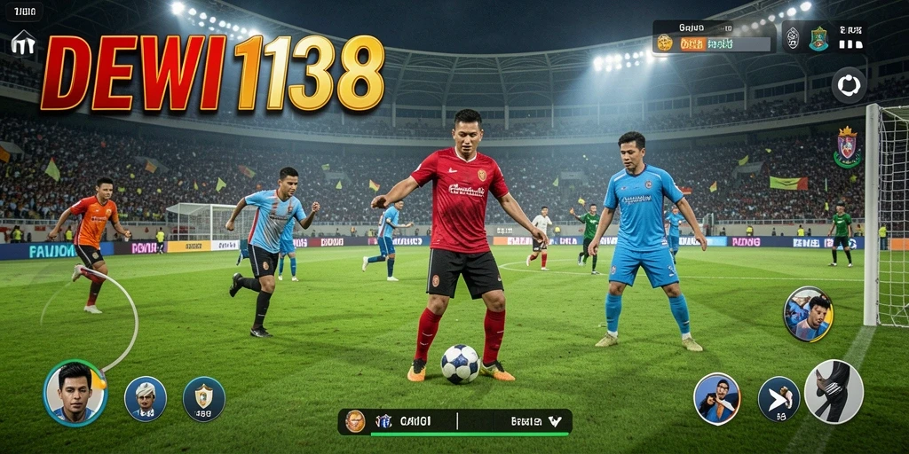 Tampilan gameplay DEWI138 yang menampilkan aksi di lapangan.