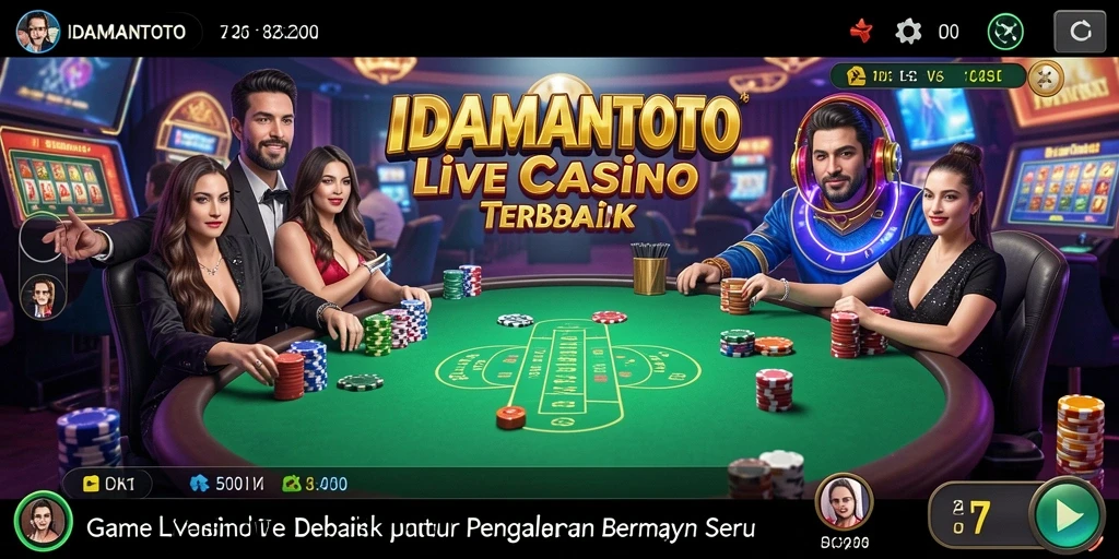 Tampilan gameplay seru di IDAMANTOTO dengan dealer profesional.