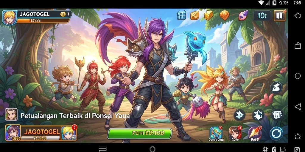 Tampilan gameplay <strong>JAGOTOGEL</strong> yang memukau dan penuh aksi anime.