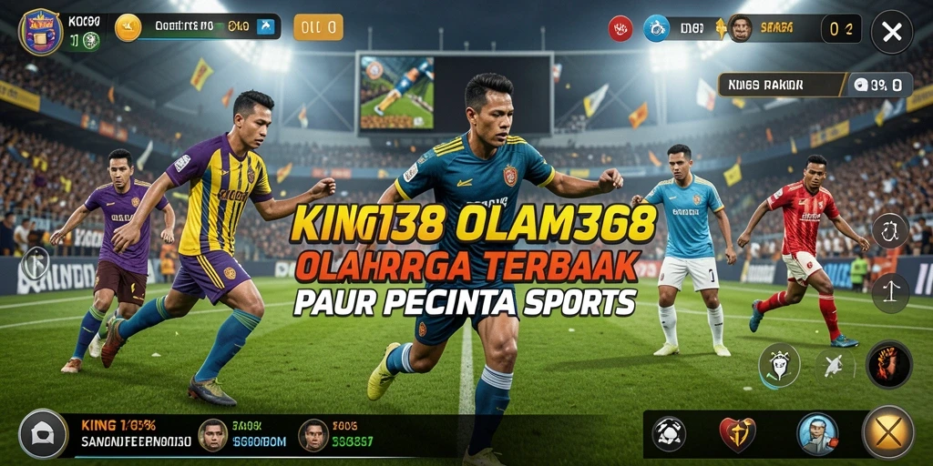 Screenshot KING138 menunjukkan gameplay olahraga yang mendebarkan.