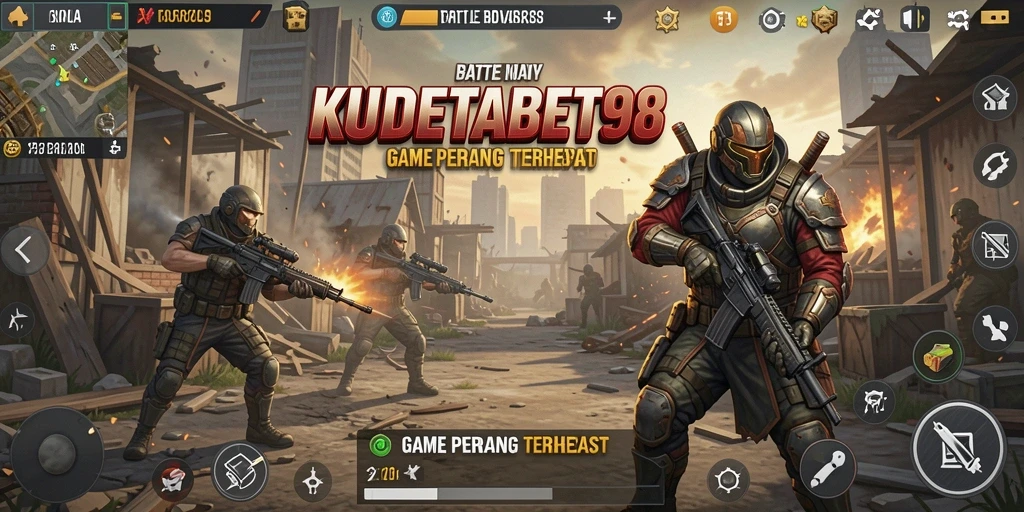 Tampilan menegangkan dari gameplay KUDETABET98 dalam pertempuran Battle Royale.