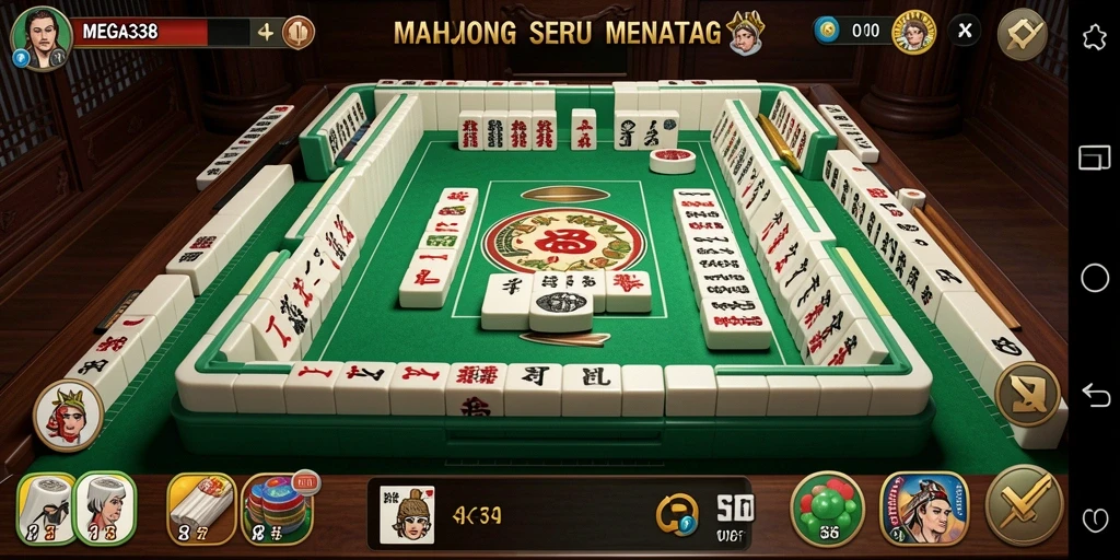 Tampilan menarik gameplay MEGA338 Mahjong yang seru.