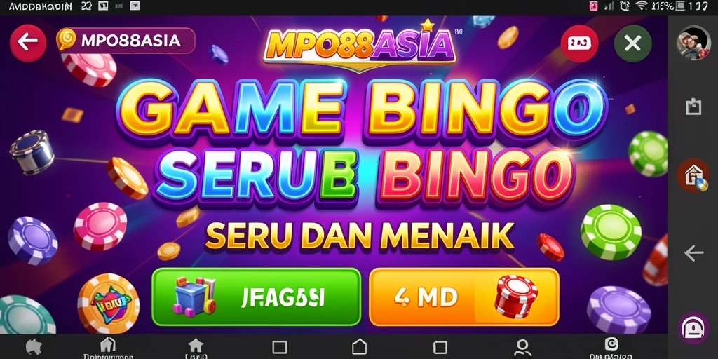 Tampilan screenshot gameplay Bingo di MPO88ASIA yang seru.