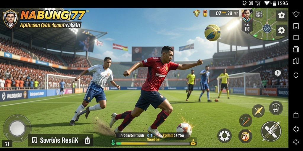 Tampilan gameplay menarik dari NABUNG77 dengan berbagai karakter olahraga.