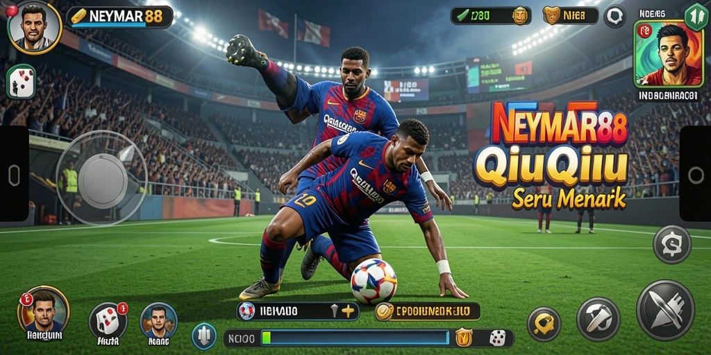Tampilan gameplay QiuQiu yang seru di NEYMAR88.