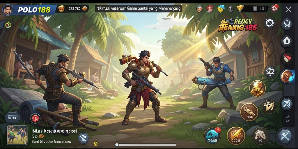 Screenshot POLO188 menunjukkan gameplay yang ceria dan menghibur.